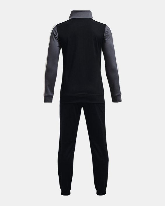 Boys' UA Knit Colorblock Track Suit, Black, pdpMainDesktop image number 1